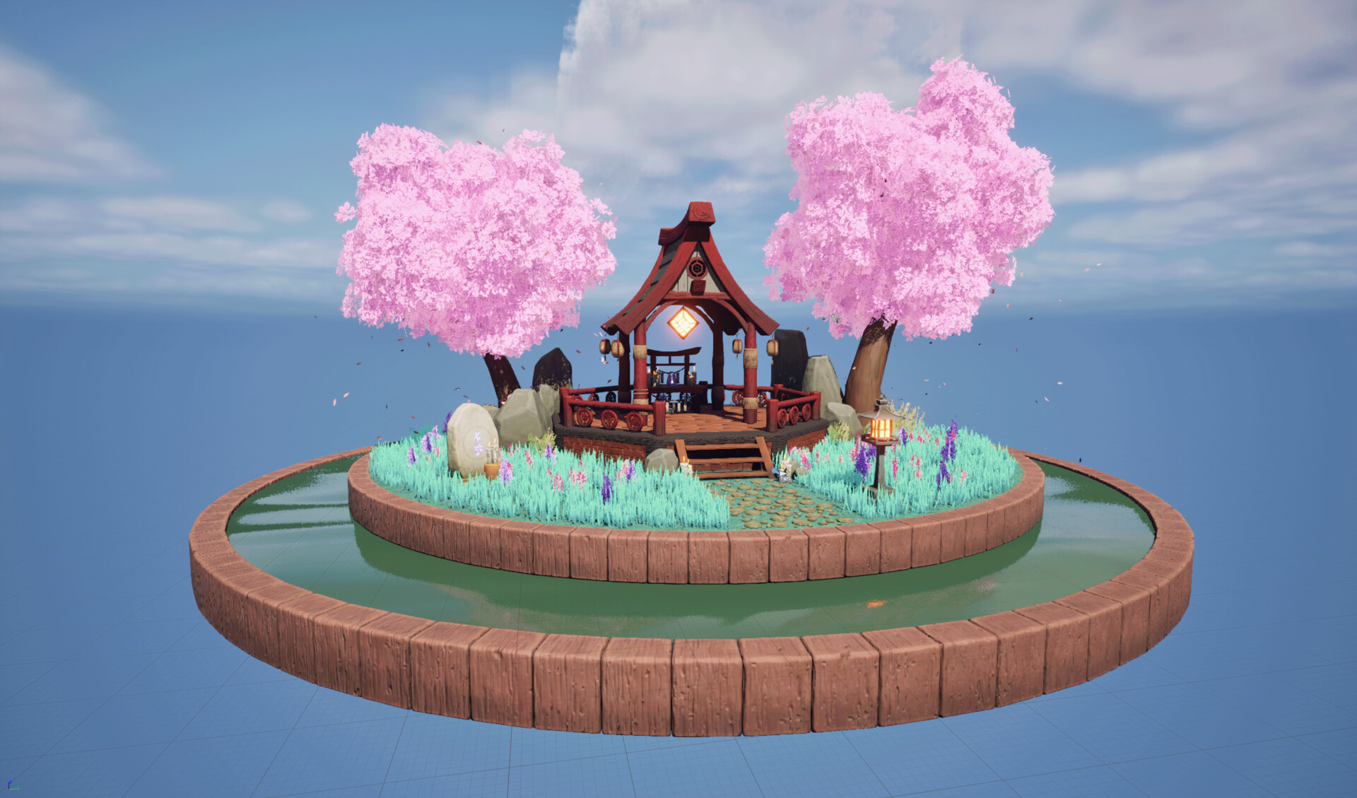 Santuario Japonés 3D